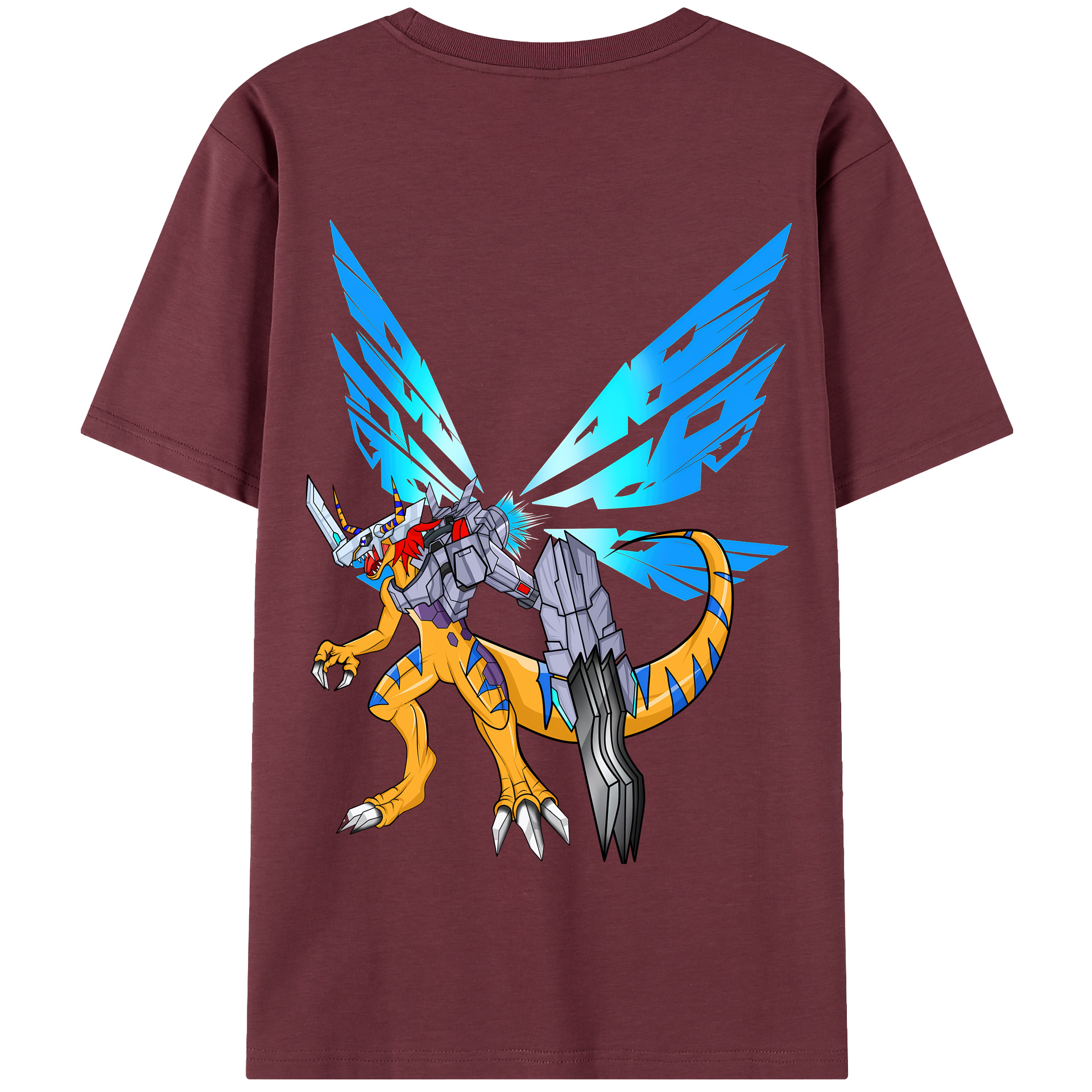 （画像用） Digimon デジタルモンスター/デジモン 綿100％半袖Tシャツ（背面プリント）